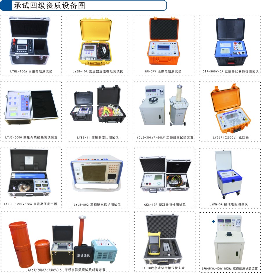 承試四級資質設備清單|承試類四級電力設施許可(圖2)